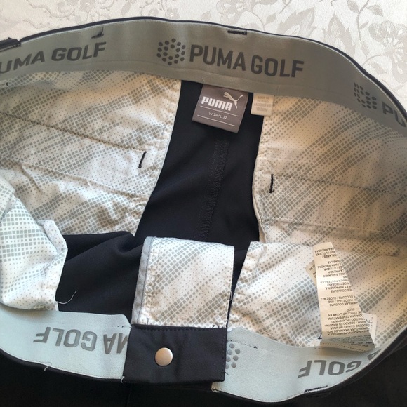 Puma SE Golf Way 1 Men’s Size W34/L32 Black Dri-Fit Golf Activewear Pants - Picture 14 of 16